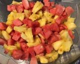 Une image de l'étape 6 de Salade d'ananas et pastèque.