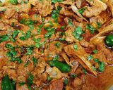 A picture of step 9 of Mutton Karahi 🥘🥘.