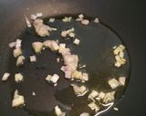 A picture of step 1 of Spaghetti with aubergine and pancetta.