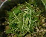 A picture of step 1 of Sprouts moong chila.