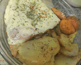 Foto del paso 5 de la receta: Matambrito de cerdo, papas y boniato al horno