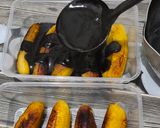 Foto langkah ke 6 dari resep Pisang Berendam Vla Coklat.