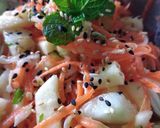 รูปขั้นตอนการทำที่ 4 ของ ตำผักผลไม้ (Fruit & Vegetable Salad)​