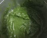 A picture of step 1 of Palak paneer.
