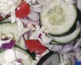 A picture of step 2 of Indomine vegetables.