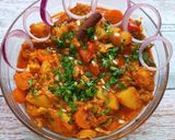 A picture of step 7 of From Valley to Veggie Bowl: The Aromatic Magic of Mix Veg Rogan Josh.