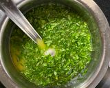 A picture of step 2 of Aalan ki methi green methi.