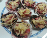 Foto del paso 2 de la receta: Zamburiñas rellenas de jamón serrano y queso al horno