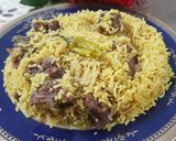 A picture of step 4 of Mutton Yakhni Pulao.