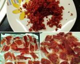 Foto del paso 8 de la receta Canelones rellenos de carn d'olla con tierra de jamón ibérico