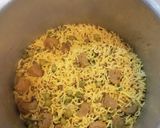 A picture of step 3 of Soya Veg Pulav.