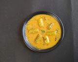 A picture of step 7 of Tindora curry.