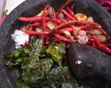 Foto langkah ke 3 dari resep Sambel daun so (daun melinjo).