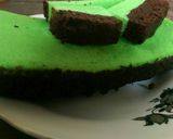 Foto langkah ke 9 dari resep Brownies kukus coklat pandan no mixer, murah, anti gagal 😋😋😋.