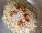 A picture of step 1 of Besan ki Kadhi.