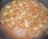 A picture of step 6 of Semolina veggie upma.