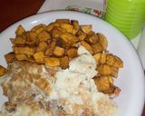 A picture of step 11 of Fried plantain and eggs.