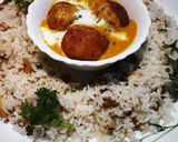 A picture of step 10 of Malai kofta curry with dry fruits pulav.