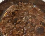 A picture of step 6 of Pinoy Bistek  (beefsteak) Recipe.