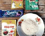 Foto langkah ke 1 dari resep #17. Puding Milo Susu Oreo Ice Cream.