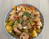 รูปขั้นตอนการทำที่ 6 ของ กุ้งผัดเปรี้ยวหวาน