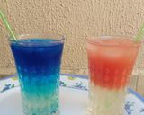A picture of step 4 of Watermelon lime lemonade & electric lemonade.