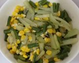 Foto langkah ke 5 dari resep Tumis kacang panjang+jagung+ labu siam.