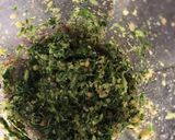 A picture of step 2 of Wild garlic pesto - vegan.