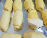 Foto langkah ke 8 dari resep Roti isi Sosis (tanpa ulen,berserat halus).