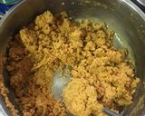 A picture of step 2 of Besan ladoo.