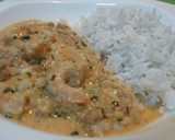 Foto del paso 8 de la receta: Langostinos con salsa de anacardos y basmati aromatizado