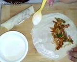 A picture of step 4 of Veg spring rolls.