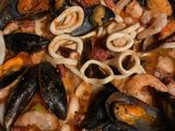 Espaguetis con Mariscos