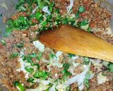 A picture of step 14 of Cabbage Qeema.