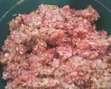 A picture of step 1 of Masala Seekh kabab.