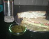 A picture of step 4 of Veg sandwich.
