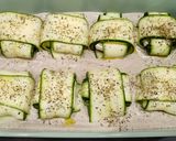 Foto del paso 7 de la receta: Raviolis de calabacín con crema de champiñones