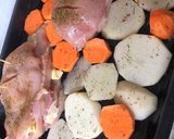 Foto del paso 4 de la receta: Suprema de pollo rellena con papá y boniato al horno 🙌🏼
