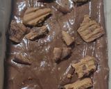 A picture of step 4 of Chocolate Blondie Brownies (with whole wheat flour).