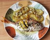 Foto del paso 10 de la receta: Besugos al horno con patatas, infusionados con aceite de tomillo