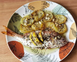 Foto del paso 10 de la receta: Besugos al horno con patatas, infusionados con aceite de tomillo