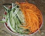 Foto del paso 1 de la receta: Spaghetti de verduras con ostiones