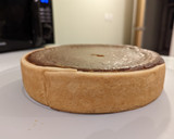 A picture of step 20 of Red kuri squash pie made from homemade puree.