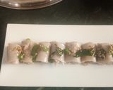 A picture of step 7 of Farali Khandvi.