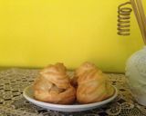 Foto langkah ke 12 dari resep Soes Vla Margarin kokoh No Mixer No Oven Listrik #RabuBaru.