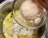 A picture of step 4 of Baccalà alla Vicentina with Fried Polenta.