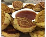 A picture of step 6 of Potato pinwheels.
