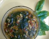 A picture of step 5 of Dal Palak.