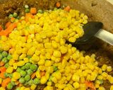 A picture of step 3 of Shepard’s Pie in a 9X13 pan.