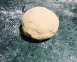 A picture of step 1 of Aate ki puri.
